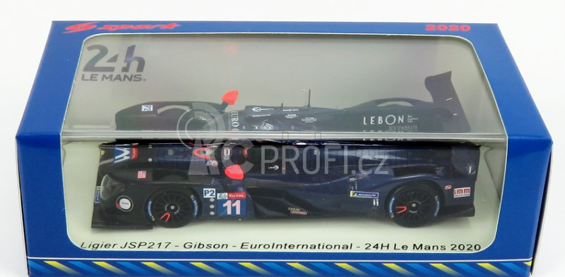 Spark-model Ligier Jsp217 4.2l V8 Gibson Team Eurointernational N 11 24h Le Mans 2020 C.d'ansembourg - E.maris - A.tambay 1:43 Blue