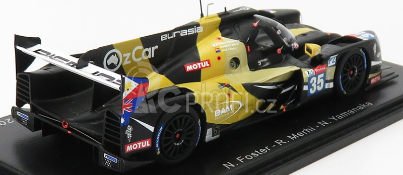 Spark-model Ligier Jsp217 Gibson Team Inter Eurasia Motorsport N 35 18th 24h Le Mans 2020 N.foster - R.merhi - N.yamanaka 1:43 Černá Žlutá