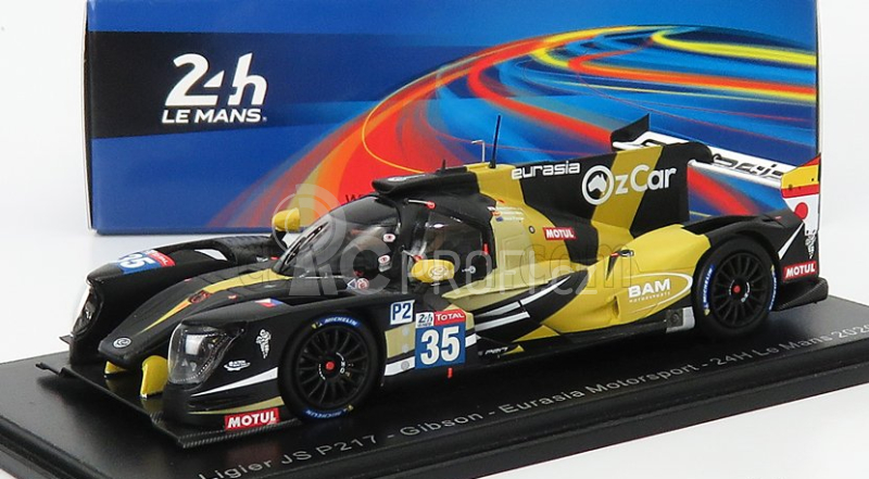 Spark-model Ligier Jsp217 Gibson Team Inter Eurasia Motorsport N 35 18th 24h Le Mans 2020 N.foster - R.merhi - N.yamanaka 1:43 Černá Žlutá