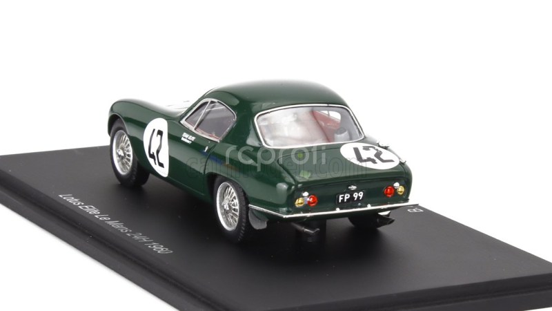 Spark-model Lotus Elite Coventry Climax 1216cc S4 Team Lotus Engineerig N 42 24h Le Mans 1960 David Buxton - Bill Allen 1:43 Zelená