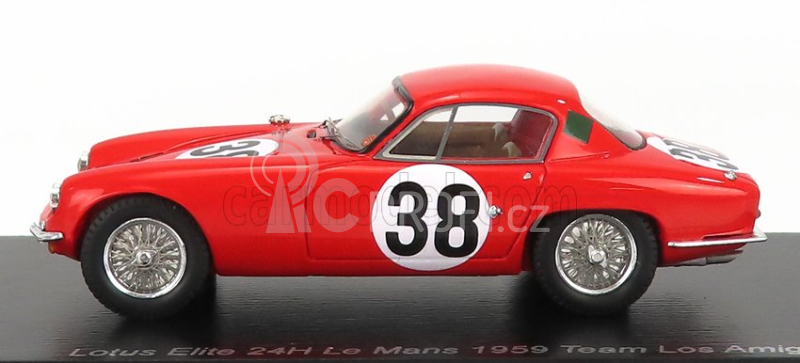 Spark-model Lotus Elite Coventry Climax Team Equipe Los Amigos N 38 24h Le Mans 1959 J.c.vidilles - J.f.malle 1:43 Red