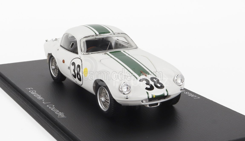 Spark-model Lotus Elite Mk14 Coventry Climax 1216cc Team Elite N 38 24h Le Mans 1963 F.gardner - J.coundley 1:43 Bílá Zelená