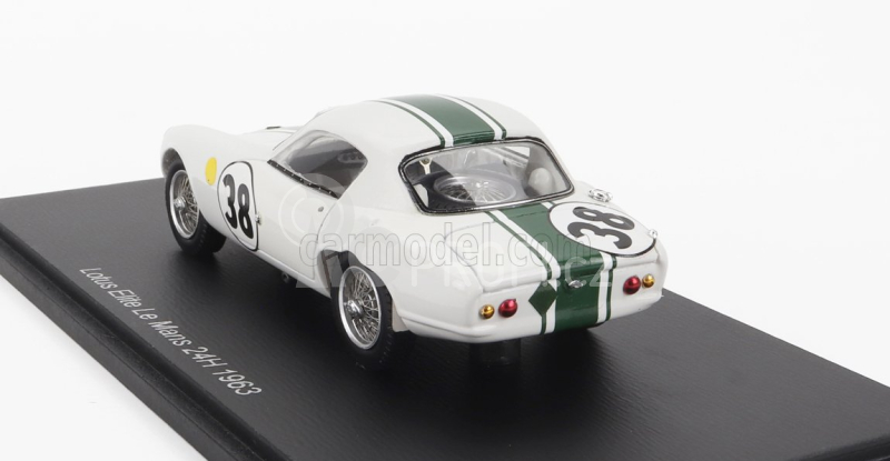Spark-model Lotus Elite Mk14 Coventry Climax 1216cc Team Elite N 38 24h Le Mans 1963 F.gardner - J.coundley 1:43 Bílá Zelená
