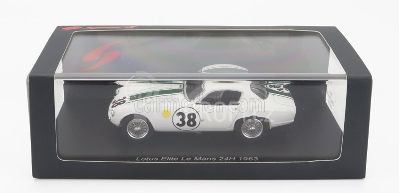 Spark-model Lotus Elite Mk14 Coventry Climax 1216cc Team Elite N 38 24h Le Mans 1963 F.gardner - J.coundley 1:43 Bílá Zelená