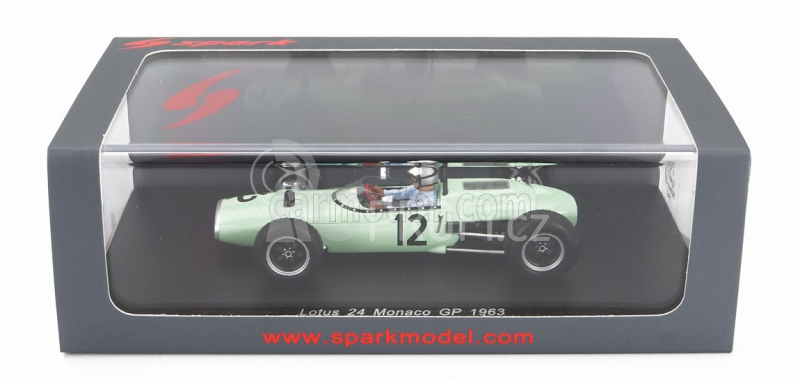 Spark-model Lotus F1  24 N 12 Monaco Gp 1963 Jim Hall 1:43 Velmi Světle Zelená