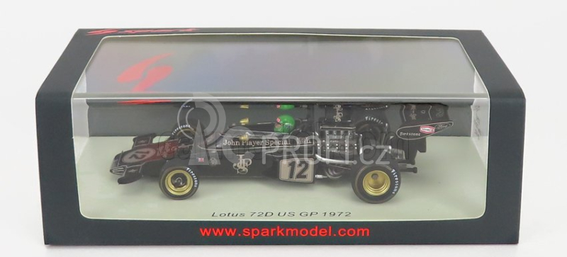 Spark-model Lotus F1  72d Denim N 12 Usa Gp 1972 R.wisell 1:43 Černé Zlato