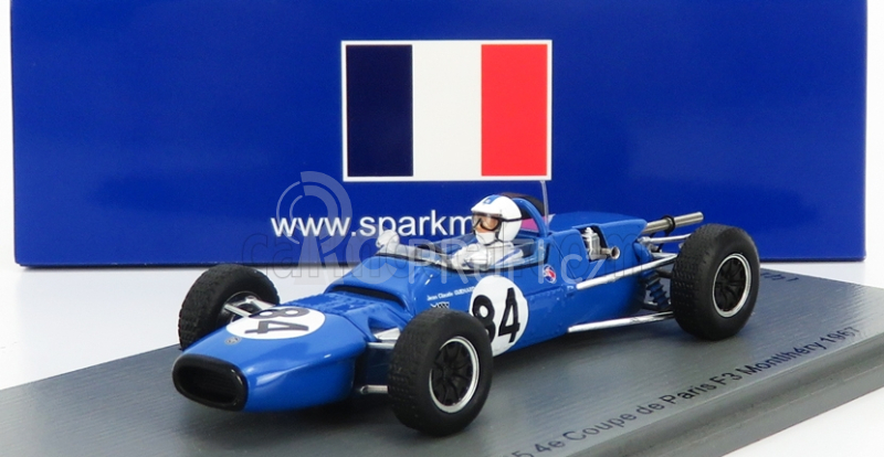 Spark-model Matra F3  Ms5 N 84 4th F3 Paris Montlhery Cup 1967 J.c.guenard 1:43 Blue