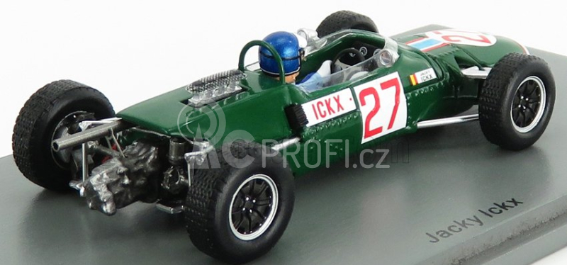 Spark-model Matra simca F1  Ms5 N 27 Germany Gp 1966 J.icks 1:43 Zelená