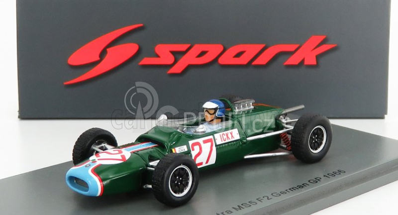 Spark-model Matra simca F1  Ms5 N 27 Germany Gp 1966 J.icks 1:43 Zelená