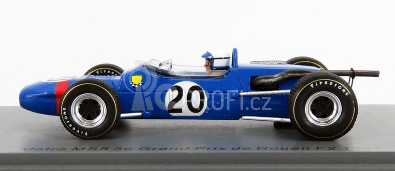 Spark-model Matra simca F2  M5s N 20 3rd De Rouen Gp 1966 J.schlesser 1:43 Blue