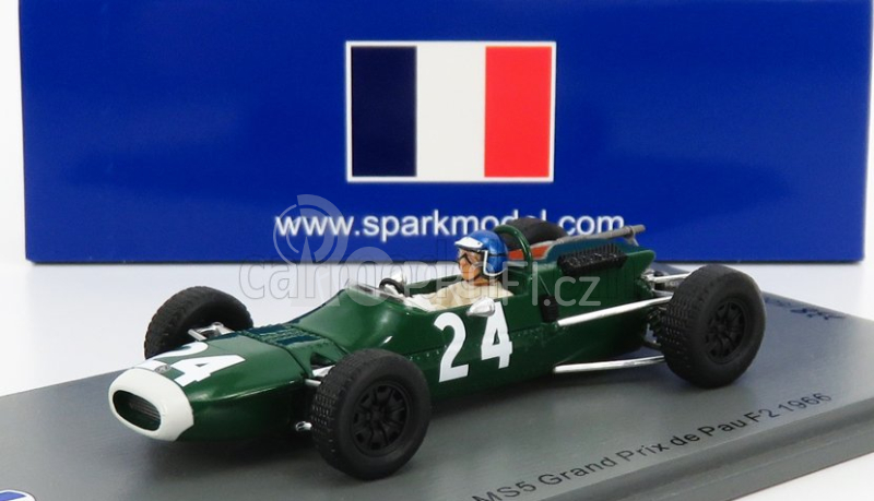 Spark-model Matra simca F2  M5s N 24 De Pau Gp 1966 J.ickx 1:43 Zelená