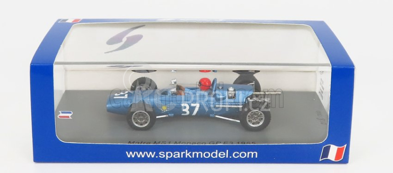 Spark-model Matra simca F3  Ms1 37 Monaco Gp 1965 J.p.jaussaud 1:43 Velmi Světle Modrá