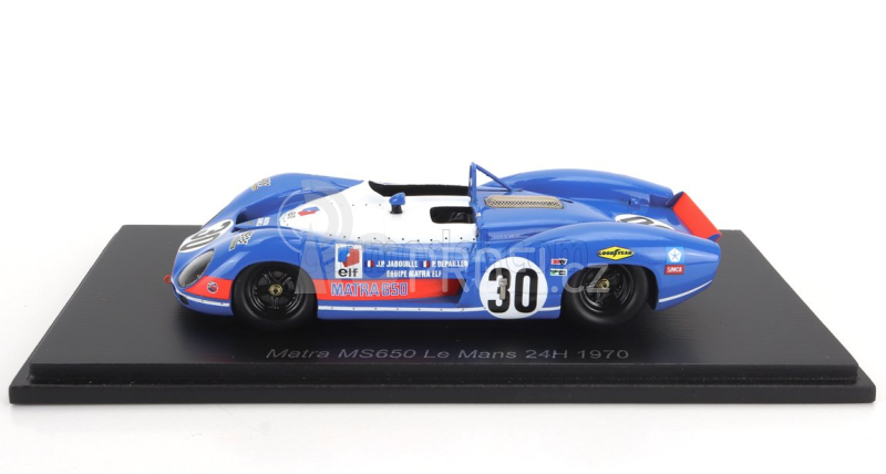 Spark-model Matra simca Ms650 Team Equipe Matra Elf N 30 24h Le Mans 1970 J.p.jabouille - P.depailler 1:43 Modrá Bílá
