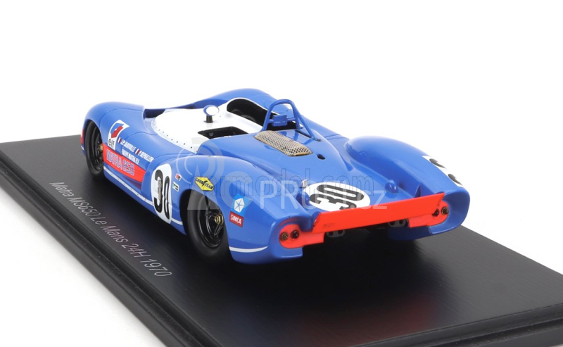 Spark-model Matra simca Ms650 Team Equipe Matra Elf N 30 24h Le Mans 1970 J.p.jabouille - P.depailler 1:43 Modrá Bílá