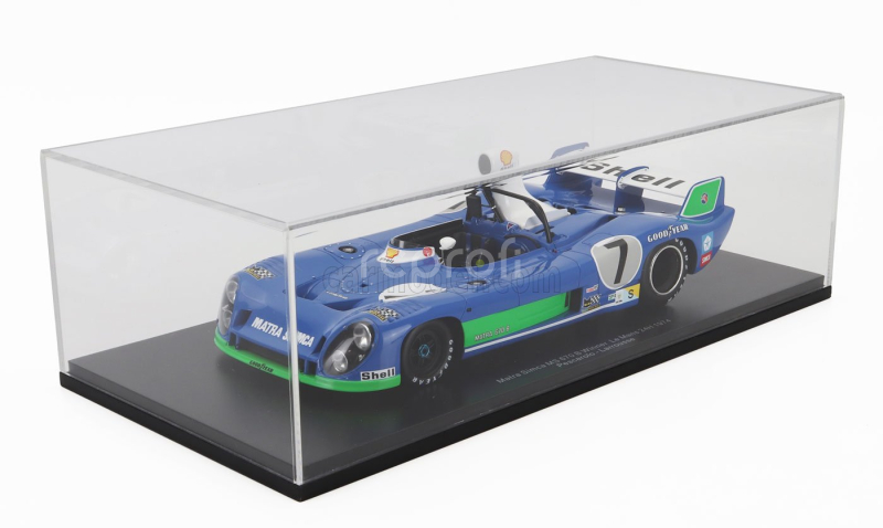 Spark-model Matra simca Ms670b 3.0l V12 Team Matra Sport Winner N 7 24h Le Mans 1974 H.pescarolo - G.larrousse 1:18 Bluette Zelená Bílá