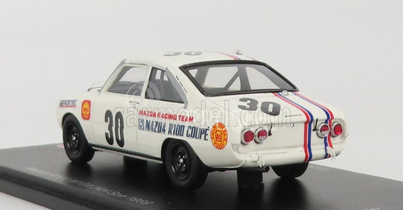 Spark-model Mazda R100 M10a N 30 24h Spa 1969 Helde - H.de Fierlant 1:43 Bílá Červená