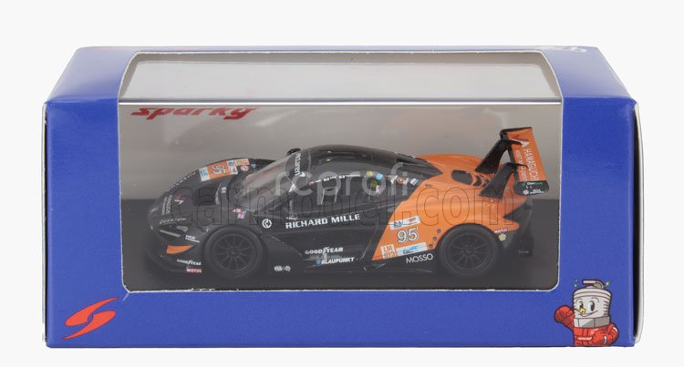 Spark-model Mclaren 720s Gt3 Evo M840t 4.0l V8 Turbo Team United Autosports N 95 24h Le Mans 2024 Hiroshi Hamaguchi - Nico Pino - Marino Sato 1:64 Černá Oranžová