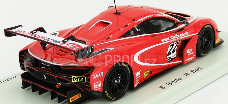 Spark-model Mclaren 720s Gt3 Team Balfe Motorsport N 22 British Gp Championship 2019 S.balfe - R.bell 1:43 Červená Bílá