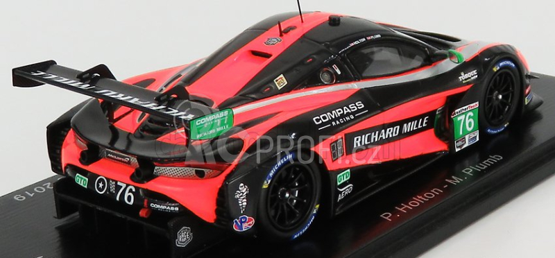 Spark-model Mclaren 720s Gt3 Team Compass Racing N 76 Mid-ohio 2019 P.holton - M.plumb 1:43 Oranžová Černá Bílá