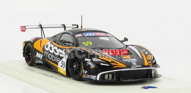 Spark-model Mclaren 720s Team 59racing N 59 12h Bathurst 2020 D.storey - F.ross - M.kodric 1:43 Černá Žlutá