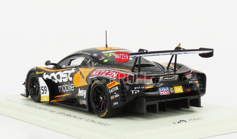 Spark-model Mclaren 720s Team 59racing N 59 12h Bathurst 2020 D.storey - F.ross - M.kodric 1:43 Černá Žlutá