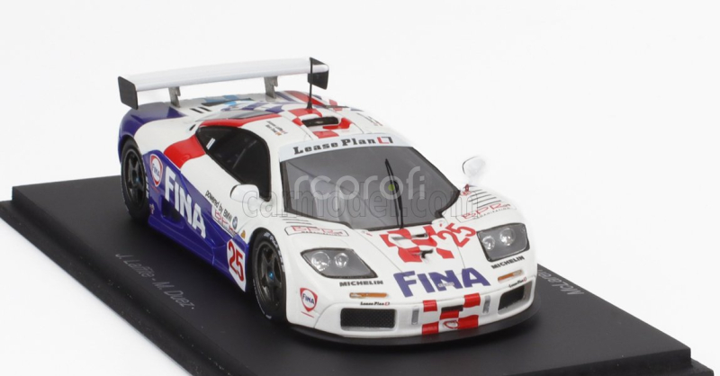 Spark-model Mclaren F-1 Gtr 6.1l V12 Team Bigazzi N 25 Bpr Silverstone 1996 Jacques Laffite - Marc Duez 1:43 Bílá Modrá