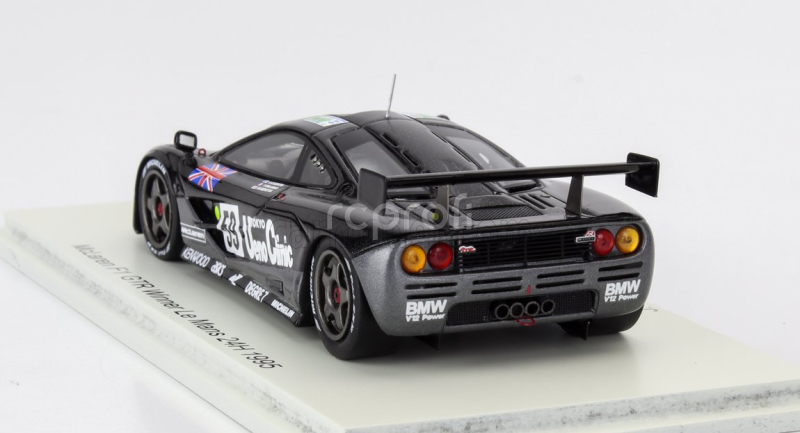 Spark-model Mclaren F-1 Gtr Bmw S70/2 6.1l V12 Team Kokusai Kaihatsu Racing N 59 Winner 24h Le Mans 1995 Yannick Dalmas - Masanori Sekiya - Jj Lehto 1:43 Black