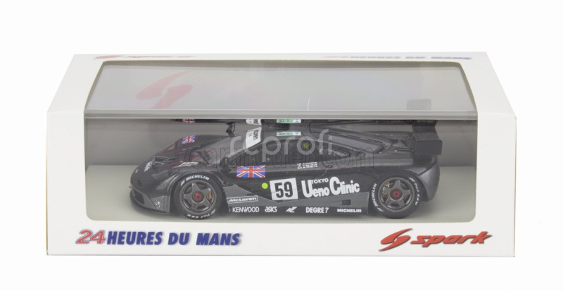 Spark-model Mclaren F-1 Gtr Bmw S70/2 6.1l V12 Team Kokusai Kaihatsu Racing N 59 Winner 24h Le Mans 1995 Yannick Dalmas - Masanori Sekiya - Jj Lehto 1:43 Black