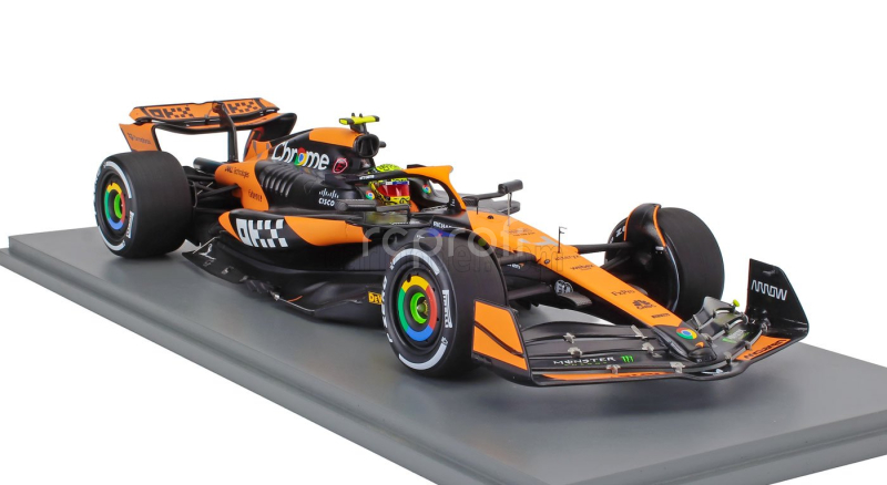 Spark-model Mclaren F1  Mcl38 Team Mclaren N 4 Winner Miami Gp 2024 First F1 Victory Lando Norris 1:18 Oranžová Černá
