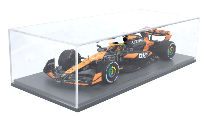 Spark-model Mclaren F1  Mcl38 Team Mclaren N 4 Winner Miami Gp 2024 First F1 Victory Lando Norris 1:18 Oranžová Černá