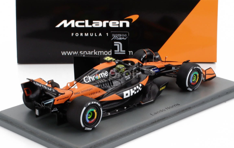 Spark-model Mclaren F1  Mcl38 Team Mclaren N 4 Winner Miami Gp 2024 First F1 Victory Lando Norris 1:43 Oranžová Černá