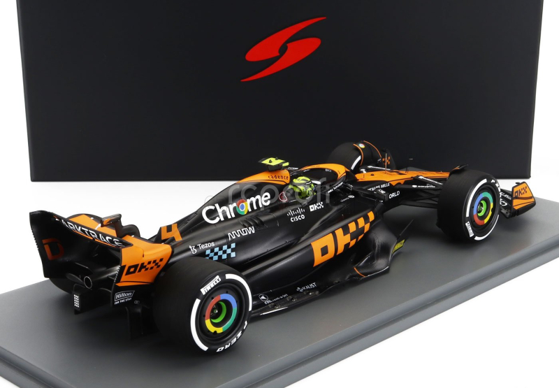 Spark-model Mclaren F1  Mcl60 Team Mclaren N 4 2nd Japan Gp 2023 Lando Norris 1:18 Oranžová Modrá Černá