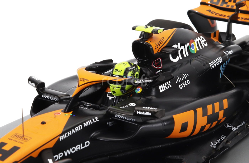 Spark-model Mclaren F1  Mcl60 Team Mclaren N 4 2nd Japan Gp 2023 Lando Norris 1:18 Oranžová Modrá Černá