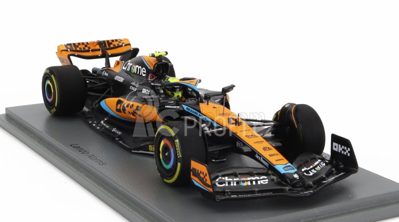 Spark-model Mclaren F1  Mcl60 Team Mclaren N 4 Australian Gp 2023 Lando Norris 1:43 Oranžová Černá Modrá