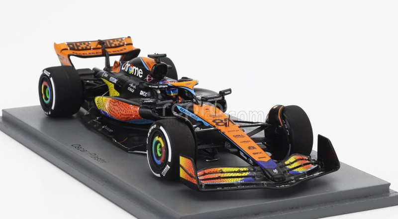 Spark-model Mclaren F1  Mcl60 Team Mclaren N 81 6th Abu Dhabi Gp 2023 Oscar Piastri 1:43 Oranžová Modrá Černá