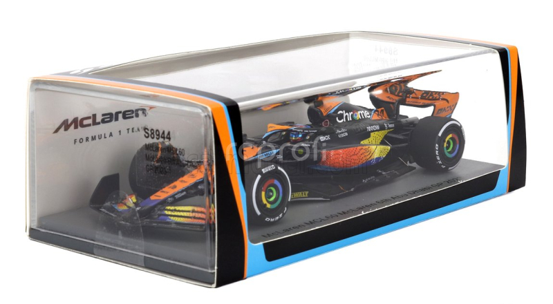 Spark-model Mclaren F1  Mcl60 Team Mclaren N 81 6th Abu Dhabi Gp 2023 Oscar Piastri 1:43 Oranžová Modrá Černá