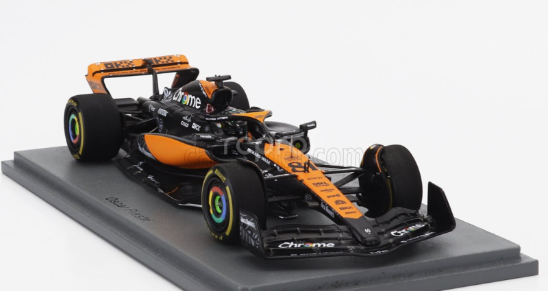 Spark-model Mclaren F1  Mcl60 Team Mclaren N 81 Las Vegas Gp 2023 Oscar Piastri 1:43 Oranžová Modrá Černá