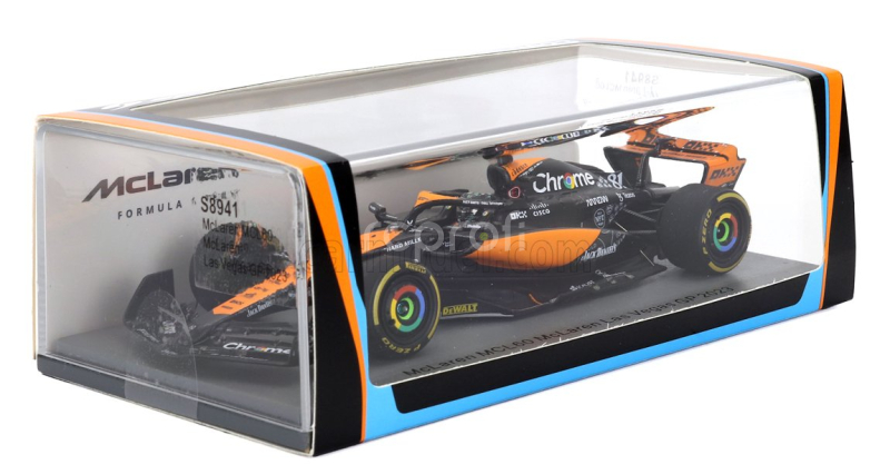 Spark-model Mclaren F1  Mcl60 Team Mclaren N 81 Las Vegas Gp 2023 Oscar Piastri 1:43 Oranžová Modrá Černá