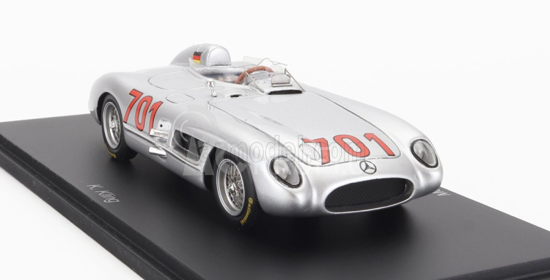 Spark-model Mercedes benz 300 Slr 3.0l S8 Team Daimler-benz Ag N 701 Mille Miglia 1955 K.kling 1:43 Silver | RCprofi.cz Spark-model Mercedes benz 300 Slr 3.0l S8 Team Daimler-benz Ag N 701 Mille Miglia 1955 K.kling 1:43 Silver | RCprofi.cz