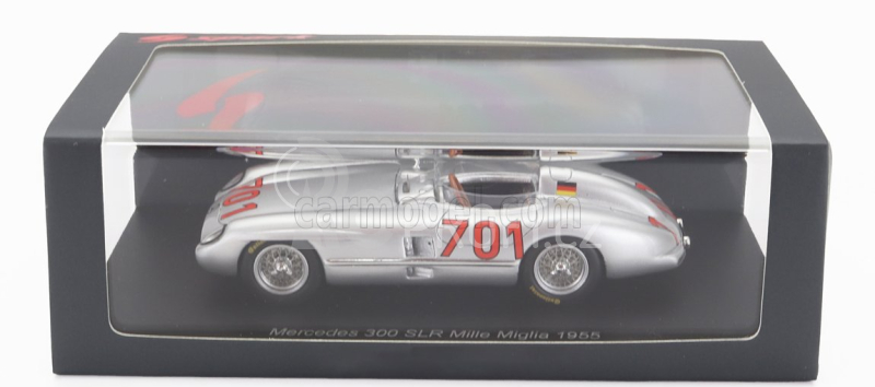 Spark-model Mercedes benz 300 Slr 3.0l S8 Team Daimler-benz Ag N 701 Mille Miglia 1955 K.kling 1:43 Silver | RCprofi.cz Spark-model Mercedes benz 300 Slr 3.0l S8 Team Daimler-benz Ag N 701 Mille Miglia 1955 K.kling 1:43 Silver | RCprofi.cz