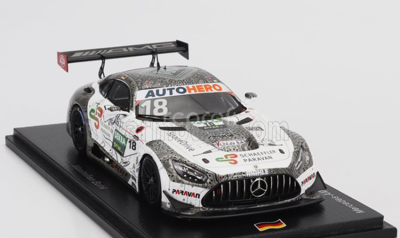 Spark-model Mercedes benz Amg Gt3 Evo Team Mucke Motorsport N 18 Dtm Season 2022 Maximilian Buhk 1:43 Bílá Šedá