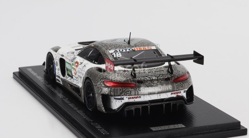 Spark-model Mercedes benz Amg Gt3 Evo Team Mucke Motorsport N 18 Dtm Season 2022 Maximilian Buhk 1:43 Bílá Šedá