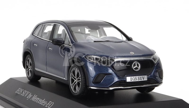 Spark-model Mercedes benz Eqs Suv (x296) Von Mercedes-eq 2022 1:43 Blue Met