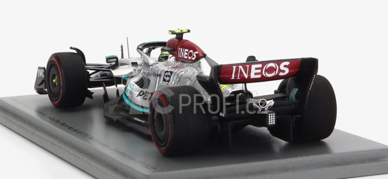 Spark-model Mercedes gp F1 W13e Team Mercedes-amg Petronas F1 N 44 2nd Brazilian Gp 2022 Lewis Hamilton 1:43 Stříbrná Zelená