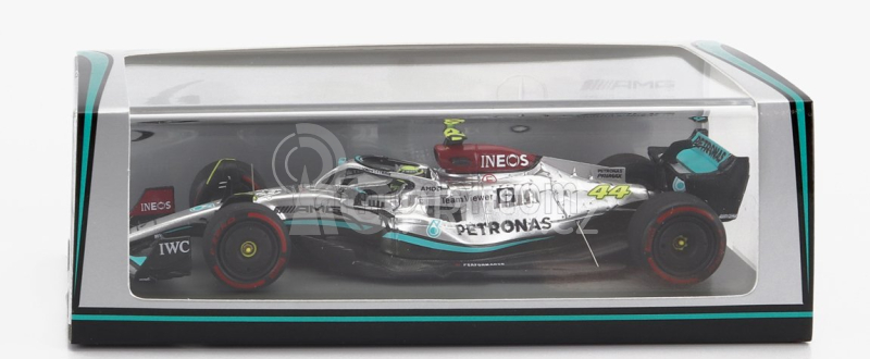 Spark-model Mercedes gp F1 W13e Team Mercedes-amg Petronas F1 N 44 2nd Brazilian Gp 2022 Lewis Hamilton 1:43 Stříbrná Zelená