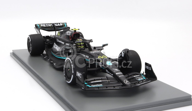 Spark-model Mercedes gp F1 W14 Team Mercedes-amg Petronas Formula One N 44 2nd Australian Gp 2023 Lewis Hamilton 1:18 Matt Black