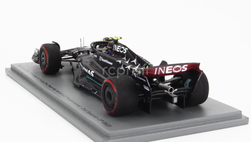 Spark-model Mercedes gp F1 W14 Team Mercedes-amg Petronas Formula One N 44 2nd Spain Gp 2023 Lewis Hamilton 1:43 Matt Black