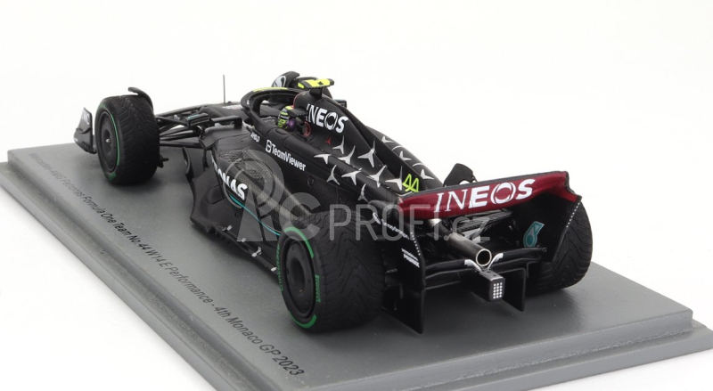Spark-model Mercedes gp F1 W14 Team Mercedes-amg Petronas Formula One N 44 4th Monaco Gp 2023 Lewis Hamilton 1:43 Matt Black