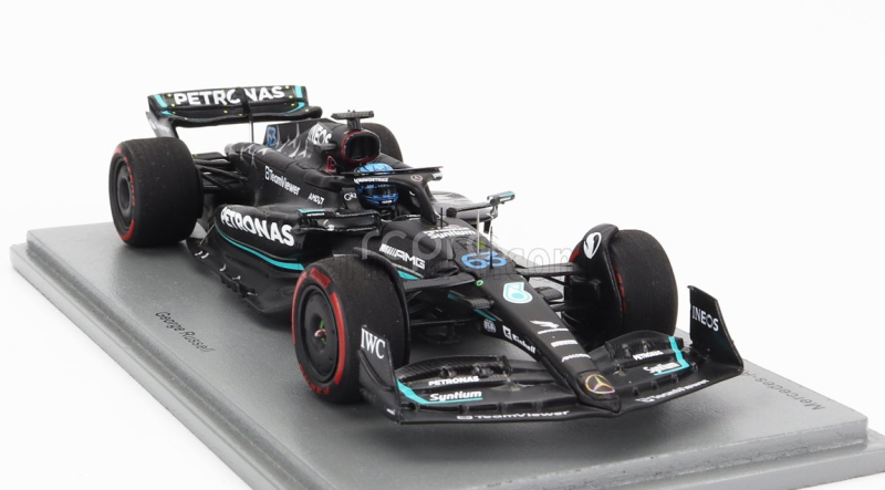 Spark-model Mercedes gp F1 W14 Team Mercedes-amg Petronas Formula One N 63 3rd Spain Gp 2023 George Russell 1:43 Matt Black