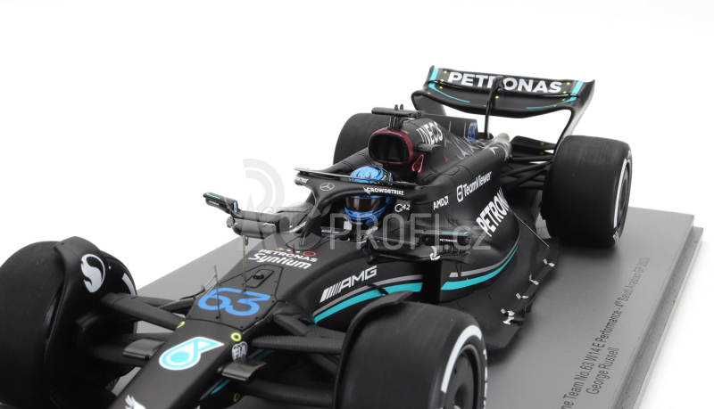 Spark-model Mercedes gp F1 W14 Team Mercedes-amg Petronas Formula One N 63 Season 2023 George Russel 1:18 Matt Black